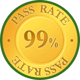 99 percent pass rate and free retraining for all students